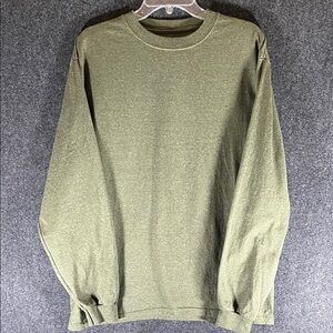 Green Long Sleeve Men's Tee